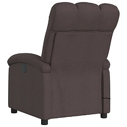 Acheter vidaXL Fauteuil de massage inclinable électrique Marron foncé Tissu