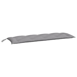 Maison Chic Coussin Confort | pouf | Coussin de banc de jardin gris 150x50x7 cm tissu oxford -GKD95101