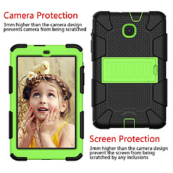 Avis Wewoo Housse Coque de protection en silicone bicolore antichoc pour Galaxy Tab A 8.0 2018 T387avec support noir + jaune-vert