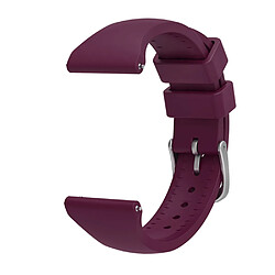 Bracelet en silicone 20 mm, fermeture rapide avec boucle, violet pour votre Samsung Galaxy Watch3 41mm/Gear Sport/Huawei Watch 2