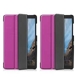 Avis Etui en PU avec socle tripliure violet pour votre Samsung Galaxy Tab A 8 (2019) SM-T290 T295