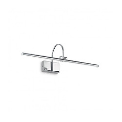 Ideal Lux Applique à tableau Bonjour Métal Chrome 1 ampoule 17,5cm