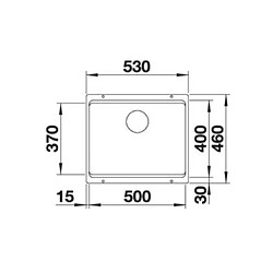 Avis Blanco Evier sous plan Etagon 500-U 522227