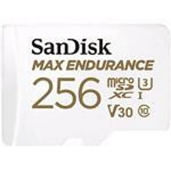 sandisk max endurance microsdhc 256gb card with adapter noir noir Noir