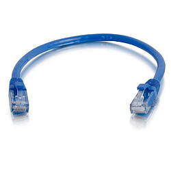 Cables To Go C2G Câble de raccordement réseau Cat5e avec gaine non blindé (UTP) de 0,3 M - Bleu