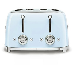 Grille-pains 4 fentes 950w bleu azur - tsf03pbeu - SMEG pas cher