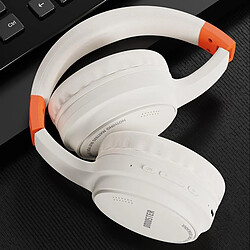 Yonis Casque Audio Bluetooth Pliable ANC Blanc