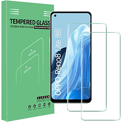 X2 Verres Trempes Pour Oppo Reno 8 Lite 5G Little Boutik®