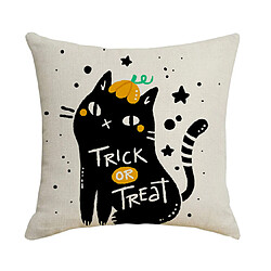 Avis P31 4PCS 45 * 45cm Modèle Halloween Modèle de chauve-souris courte peluche Taie d'oreiller de coussin d'impression Coussin de coussin Décoration