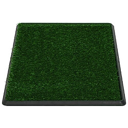 Avis vidaXL Tapis pour animaux 2 pcs avec plateau et gazon artificiel Vert