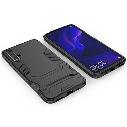 Wewoo Coque Renforcée Pour Huawei Nova 5 / 5 Pro Antichoc PC + TPU Housse de protection avec support invisible Noir