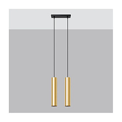 Luminaire Center Suspension Lagos Acier Or poli