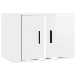 Acheter Maison Chic Ensemble de meubles TV 3 pcs pour salon - Blanc brillant Bois d'ingénierie -MN83418