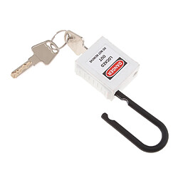 PL38-KD Cadenas De Verrouillage De Sécurité Incurvé PVC 38 Mm Blanc pas cher