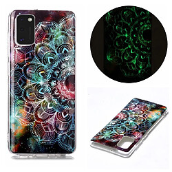 Coque en TPU noctilucent imd flexible fleur pour votre Samsung Galaxy A41 (Global Version)