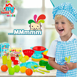 Color Baby Set de jouets alimentaires Colorbaby Linge et ustensiles de cuisine 31 Pièces (6 Unités) pas cher