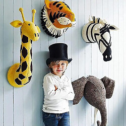 Universal Protte farcie animale - Swan, Girafe and Elephant Flamingo Head for Wall Mount 12