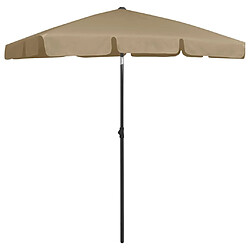 Maison Chic Parasol Jardin | Parasol de plage taupe 180x120 cm - GKD41673