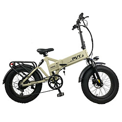 PVY Z20 Plus Vélo électrique pliant 20 * 4,0 pouces Gros pneus 1000 W Moteur 50 km/h Vitesse 48 V 16,5 Ah Batterie - Kaki