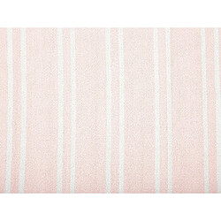 Beliani Tapis extérieur rose en tissu 140 x 200 AKYAR pas cher