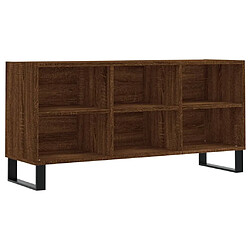 vidaXL Meuble TV chêne marron 103,5x30x50 cm bois d'ingénierie