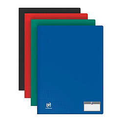 Protège-documents Memphis OXFORD polypropylène A4 40 pochettes - 80 vues, coloris assortis - Lot de 10