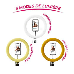 Wi-Light Trépied Selfie Avec Anneau Lumineux 3 Couleurs Rl1 Wi Light pas cher