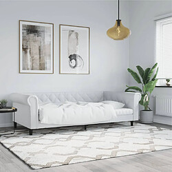 vidaXL Lit de jour blanc 80x200 cm similicuir