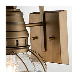 Acheter Elstead Lighting Applique murale extérieur Kichler Aluminium,verre grainé transparent Laiton naturel