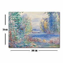 Acheter EPIKASA Impression sur Toile Renoir Paysage Fluvial, Multicouleur, Polyester, 70x3x50 cm