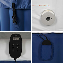 Avis Mspa Spa gonflable carré 4 places 158cm Lite - Bleu