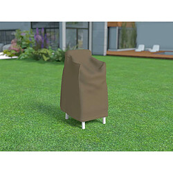 Nortene Housse de protection pour chaises empilées COVERTOP - Taupe - 70 x 70 x 110 cm