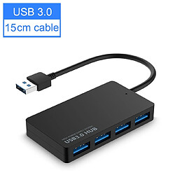 Universal Hub USB 3.0 Alimentation 4 ports OTG DC Adaptateur pour ordinateur portable Apple Tablette Hub multiUSB C 3.1 | Hub USB (noir)