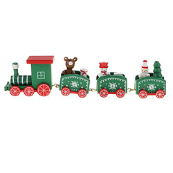 noël train train bois ornement noël jouet véhicules décoration cadeau vert