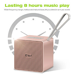 Avis Universal Haut-parleur portable Bluetooth Subwoofer Douche étanche Haut-parleur sans fil Voiture Réception Appel Musique Inhalation Téléphone Portable Microphone | Haut-parleur portable (or rose)