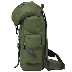 Avis vidaXL Sac à dos en style d'armée 65 L Vert