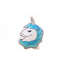 Universal 50cm dessin animé animal licorne peluche oreiller peluche douce enfant chambre coussin décoratif idées | Oreiller de luxe (bleu)