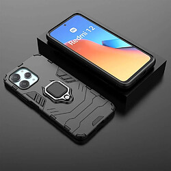 Acheter Htdmobiles Coque pour Xiaomi Redmi 12 4G et 5G / Poco M6 Pro 5G - housse etui rigide anti choc + verre trempe - NOIR