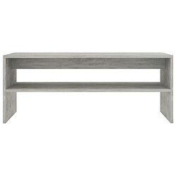 Acheter Maison Chic Table basse,Table Console Table d'appoint, Table pour salon Gris cement 100 x 40 x 40 cm Aggloméré -MN66144