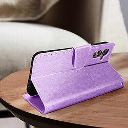 Avis Avizar Pochette Folio pour Galaxy A14 4G et 5G Motif Papillon Support Vidéo Violet