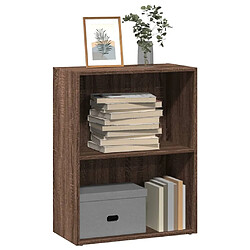 vidaXL Bibliothèque chêne marron 60x30x77 cm bois d'ingénierie