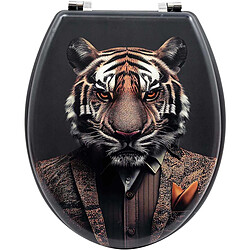 Sil Abattant WC original en PVC Animal Toilet Tigre.