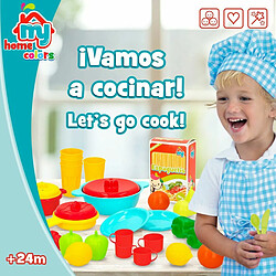 Color Baby Set de jouets alimentaires Colorbaby Linge et ustensiles de cuisine 31 Pièces (6 Unités) pas cher