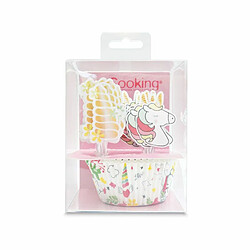 Scrapcooking 24 caissettes et 24 cake toppers licorne