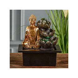 Ac-Deco Fontaine Bouddha Arya - L 17 x l 21 x H 25 cm - LED pas cher