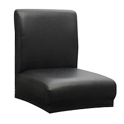 Avis Housse De Chaise Extensible Housse De Protection Tabouret à Dossier Court Bar Pub Noir