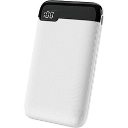 SANAG Pb34 Power Bank 2.1A Double Charge Rapide Usb Chargeur De Poche Universel 5000Mah Pour Bagages Main Batterie Externe Pour Smartphone Samsung Oppo Huawei Xiaomi Vivo Realme (Blanc)