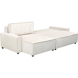 Avis Palozi Sofa Canapé d'angle convertible et reversible en velours côtelé Montaigne - 3 places - Beige