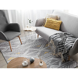 Avis Beliani Tapis 230 x 160 cm gris et jaune KARGI