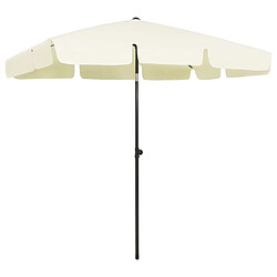 ComfortXL Parasol De Plage Jaune Sable 200x125 Cm